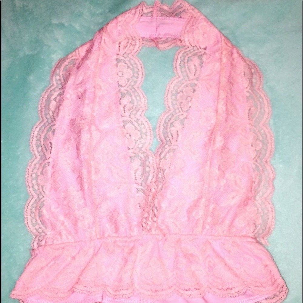 baby pink bralette